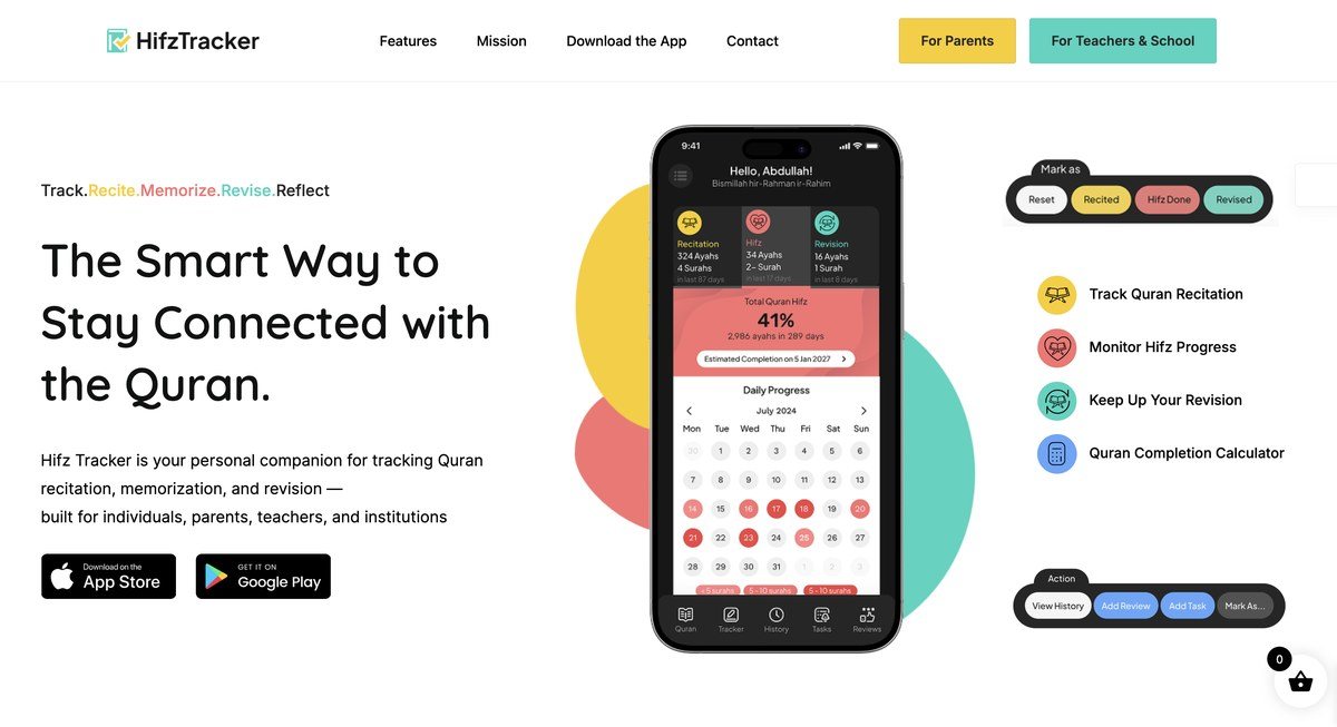 Hifz Tracker website